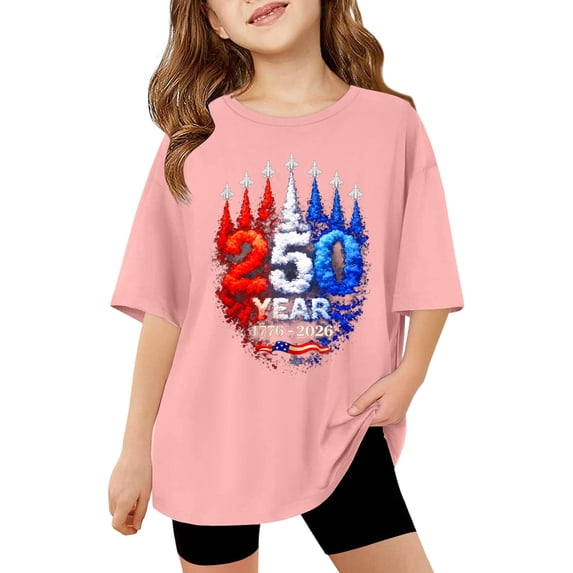 Neon 3D Graphic Print Boys Girls Summer Tees Short Sleeve Cool Tops for 8-12 Years
