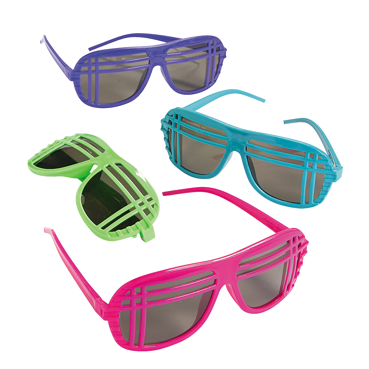 Neon 80S Style Sunglasses Party Favors 12 Pieces Walmart