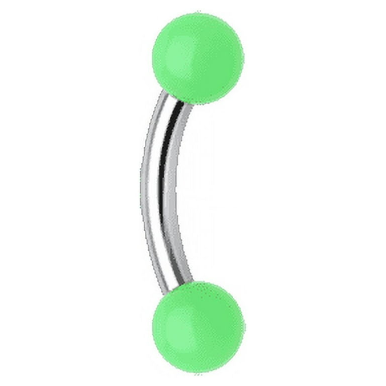 Acrylic curved barbell shop