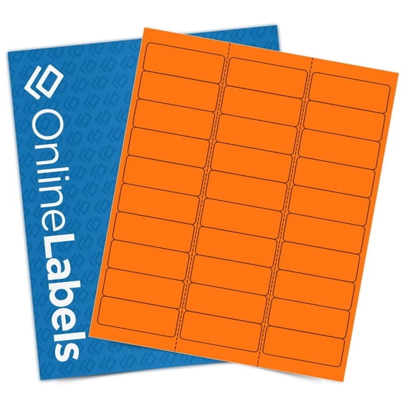 Neon Address Labels - 2.625 x 1 - Pack of 3,000 Labels, 100 Sheet Pack ...