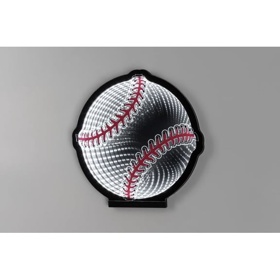 Neon Art Infinity Lights Wall & Desk Sign-Baseball ( IBASEBALL)