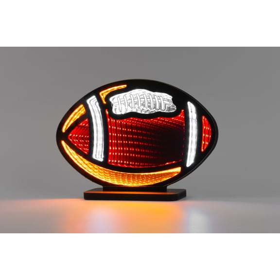 Neon Art Infinity Lights Wall & Desk Sign-Football (IFOOTBALL)