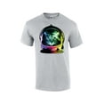 thumbnail image 1 of Neon Astronaut Space Cat Funny Short Sleeve T-shirt-Sportsgray-Medium, 1 of 4