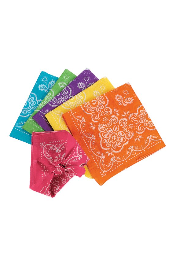 Neon Bandanas - Party Wear - 12 Pieces