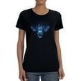 thumbnail image 1 of Neon Bee Shaped T-Shirt Women -Image by Shutterstock, Female Large, 1 of 4