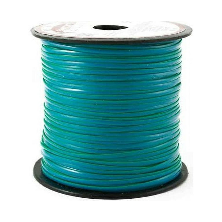 Neon Blue- Neon Green Combination Plastic Craft Lace Lanyard Gimp String  Bulk 100 Yard Roll 