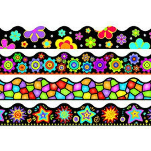 Neon Bursts Border Trim [T92152]