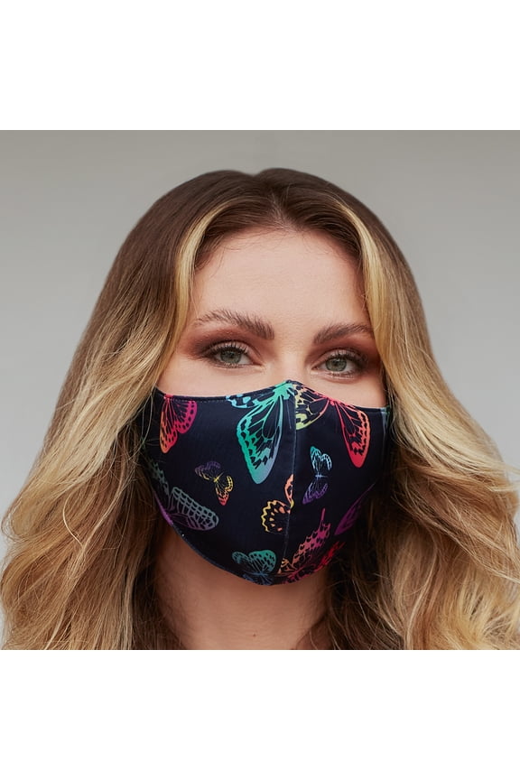 Neon Butterfly Face Mask