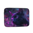 thumbnail image 1 of Neon Cat Laptop Sleeve Bag Compatible With MacBook Air / Pro iPad MateBook Tablet Surface HP Lenovo Dell ASUS Acer Laptop Computer Protective Size: 17 inch, 1 of 5