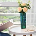 thumbnail image 1 of Neon Circuit Design Pattern Plastic Vase 11.8'' x 3.9'' Transparent Non Breakable Decorative for Family, 1 of 6