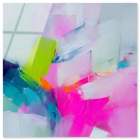 Neon Cloudscape II Acrylic Print Pastel Wall Decor by Art Remedy, Ready to Hang, 20 x 20