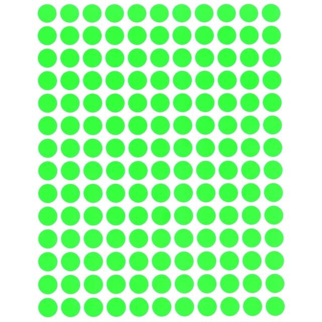 Neon Color Coding Labels 3/8