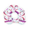 thumbnail image 1 of Neon Color Trendy Recycled Bow Scrunchie – Stylish & Eco-Friendly, 1 of 2