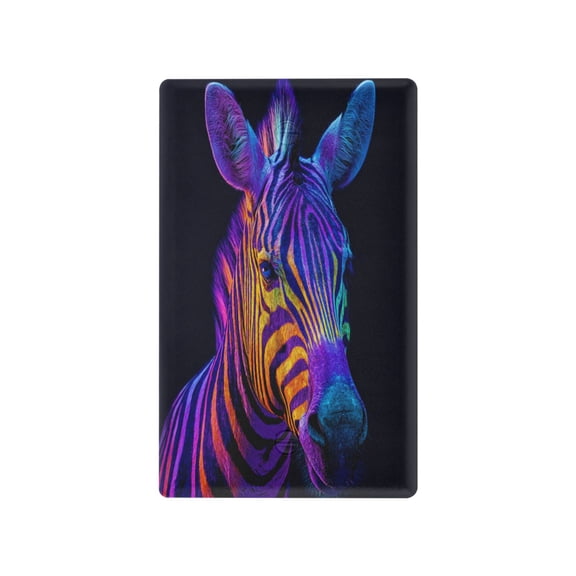 Neon Color Zebra Light Switch Cover Switch Plate Outlet Cover Plug Cover for Electrical Outlet