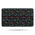 thumbnail image 1 of Neon Controllers Games Icons Black Pattern Bathroom Rugs Mat,Non Slip Microfiber Bathroom Rug,Rubber Backing,Soft Bathroom Mats for Bathroom Floor,Tub and Shower,17x30in(43x75cm), 1 of 5