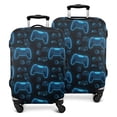 thumbnail image 1 of Neon Controllers Games Icons Black Pattern Luggage Cover Fashion Suitcase Cover Baggage Covers Fit 25-28 Inch Luggage (Go Travel), 1 of 5