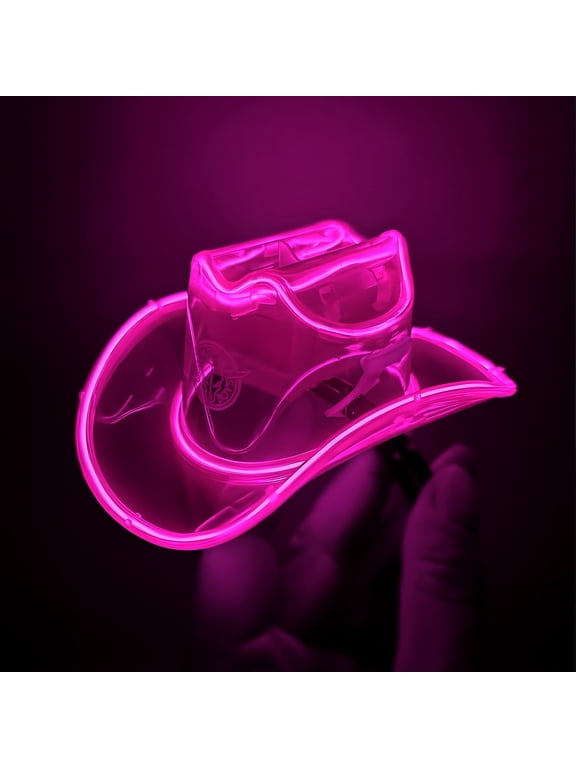 ® Mini Cowgirl Hat, Light Up Cowboy Hat Gifts for Birthdays, Pets, Raves, Parties and Festivals