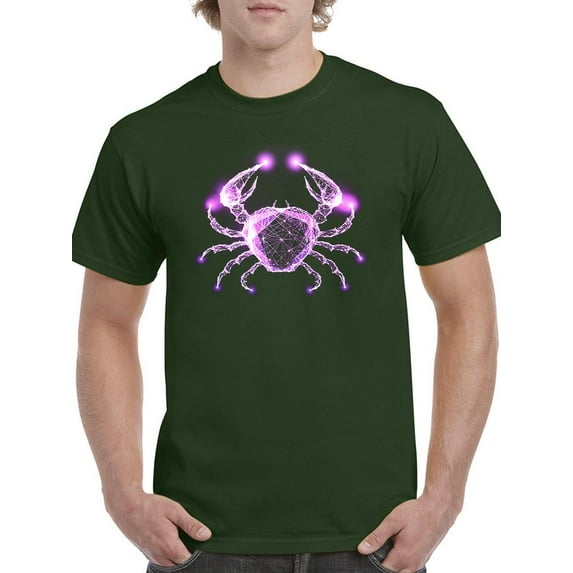 Neon Crab T-Shirt Men -Image by Shutterstock, Male Large