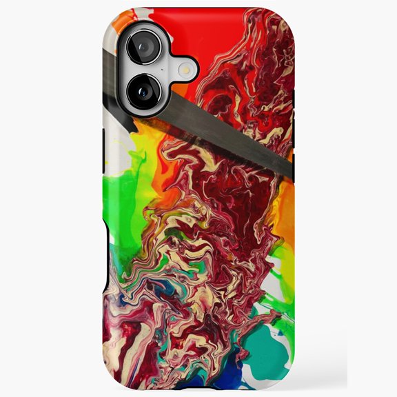 Neon Cyber Flow Futuristic Abstract Gradient Artistic Print iPhone Case 17 16 15 14 13 12 11 Pro Max
