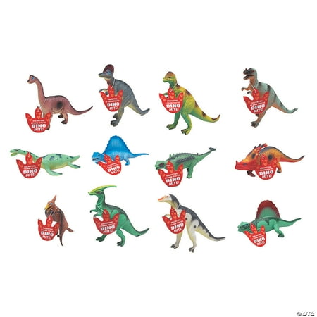 Neon Dinosaur Valentine Exchanges with Card for 24