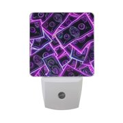 Neon Dollar Bills Night Light 2 Pack LED Nightlight Plug into Wall Dusk to Dawn Sensor Soft White