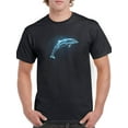 thumbnail image 1 of Neon Dolphin T-Shirt Men -Image by Shutterstock, Male Medium, 1 of 4