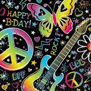 Neon Doodle Lunch Napkins (16ct)