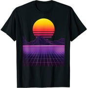 Neon Dreams: Vintage Synthwave Tee - Embrace the 80s Vaporwave Aesthetic in a Range of Sizes