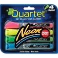 thumbnail image 1 of Neon Dry Erase Marker Set, Broad Bullet Tip, Assorted Colors, 4/set | Bundle of 5 Packs, 1 of 7