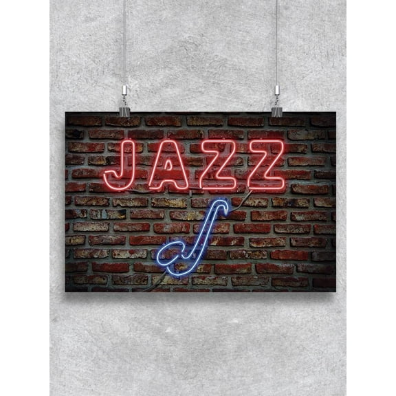 Neon Effect Jazz Sign Poster -Image by Shutterstock