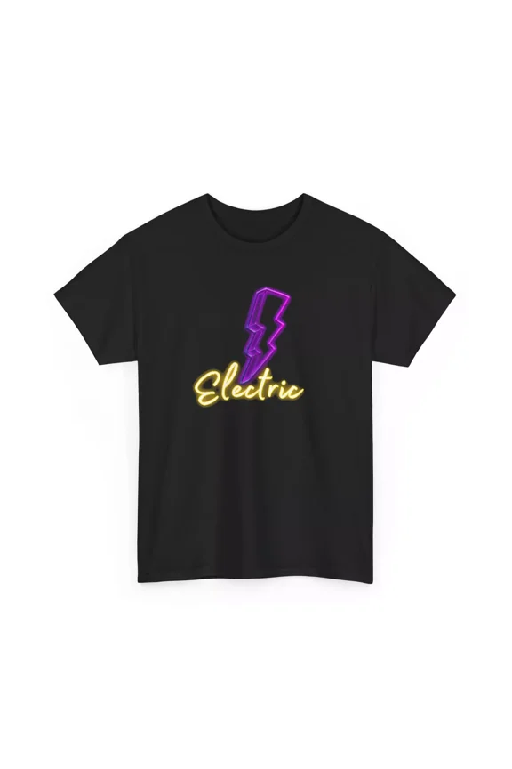 Neon Electric T-Shirt Cool Vibes Shirt Unisex Cotton Tee