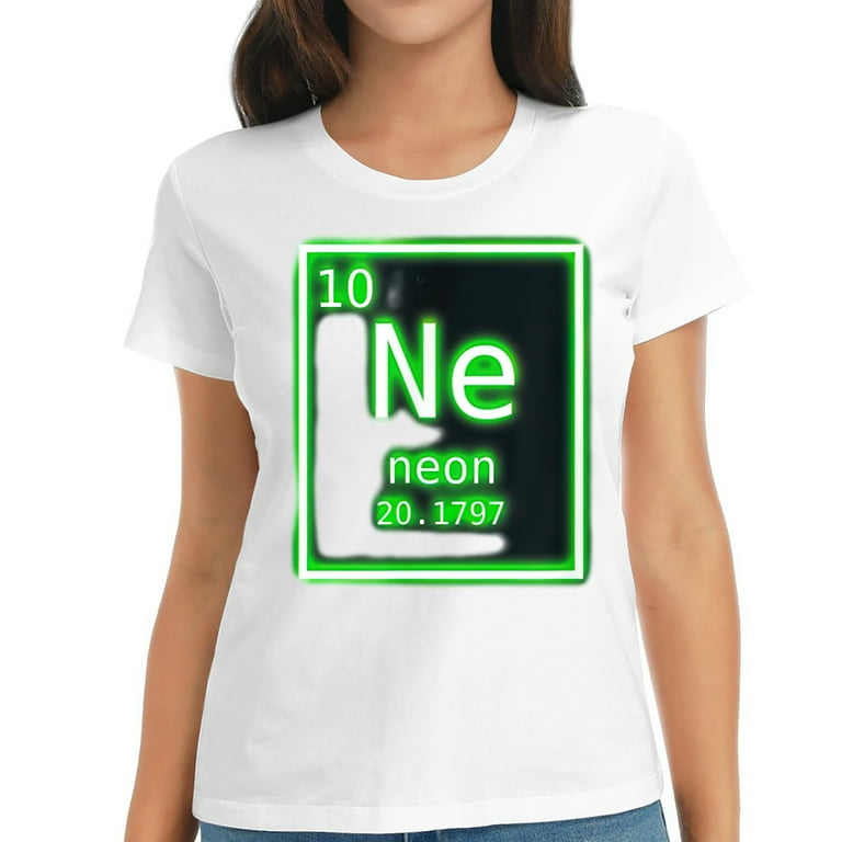 Neon Element Green Periodic Table Chemistry Nerd Costume T-Shirt Neon Element Green Periodic Table Chemistry Nerd Costume T-Shirt
