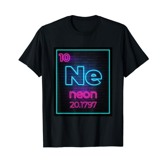 Neon Element Of The Chemistry Periodic Table For Scientists T-Shirt Funny Cute Shirts