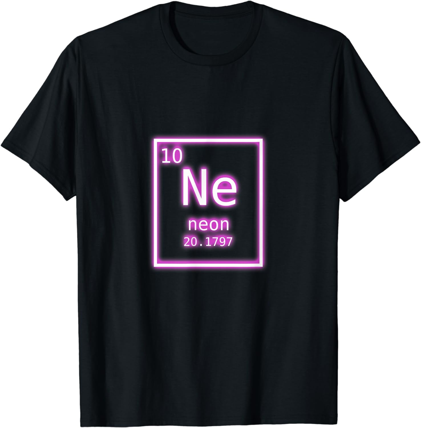 Neon Element Purple Periodic Table Chemistry Nerd Science T-Shirt ...