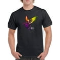 thumbnail image 1 of Neon Fire Pegasus T-Shirt Men -Image by Shutterstock, Male XX-Large, 1 of 4