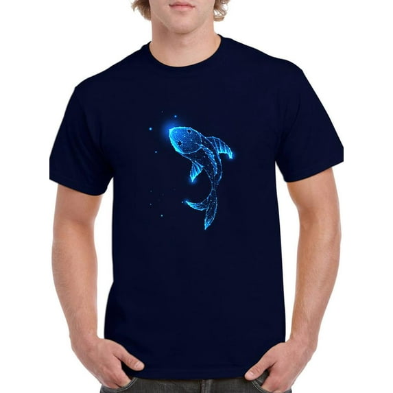 Neon Fish T-Shirt Men -Image by Shutterstock, Male Large