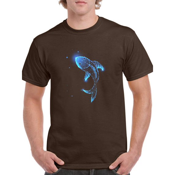Neon Fish T-Shirt Men -Image by Shutterstock, Male XX-Large