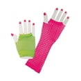 thumbnail image 1 of Neon Fishnet 80s Gloves, 1 of 1