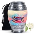 thumbnail image 1 of Neon Fluid Motoring Cremation Urn, Large Urn For Ashes Adult Male, Memorial Urns For Mom Ashes, Funeral Urns Male And Female Ashes, Unique Urns For Ashes, Urn For Women - 10inch, Burial Urns For Ash, 1 of 5