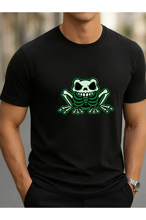 Neon Frog Dark Fantasy Glow Art Street Style Graphic Unisex T-Shirt, up to size 5XL