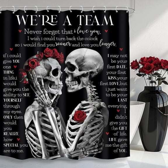 Neon Funny Skull Shower Curtain, Skeleton Gothic Spooky Unique Cool Bone in Bathtub Bubbles Black Halloween Cat Modern Bathroom Decor Colorful Bath Curtain Fabric Polyester 60x72in