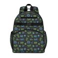 thumbnail image 1 of Neon Games Element Black Pattern Backpack for School,Cute School Bag,Schoolbag with Adjustable Shoulder Straps & Padded Back,15.25"x11.5"x5.25", 1 of 5