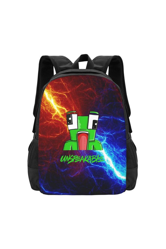 Neon Gaming Frog Graphic Laptop Backpack, Water Resistant Oxford Cloth Business & Work Commuter Rucksack, 16.5"