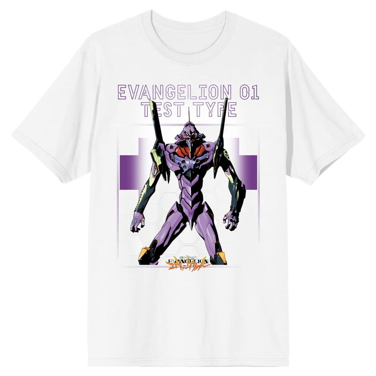 Neon Genesis Evangelion Anime 01 Test Type White Shirt S