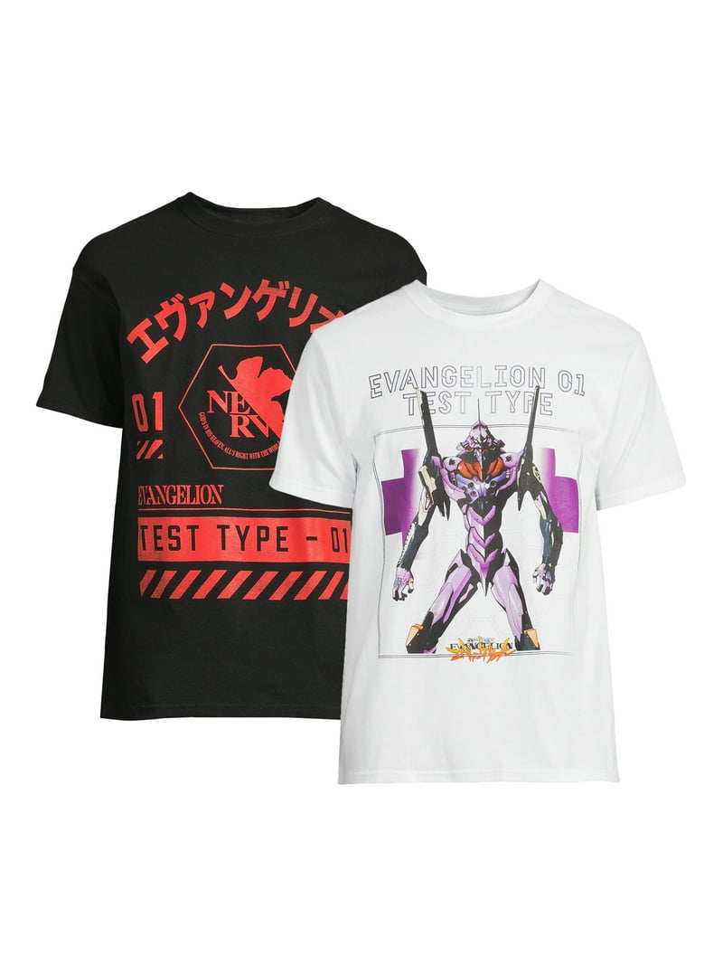 Neon Genesis Evangelion Anime Men's & Big Men's Graphic Tee Shirts