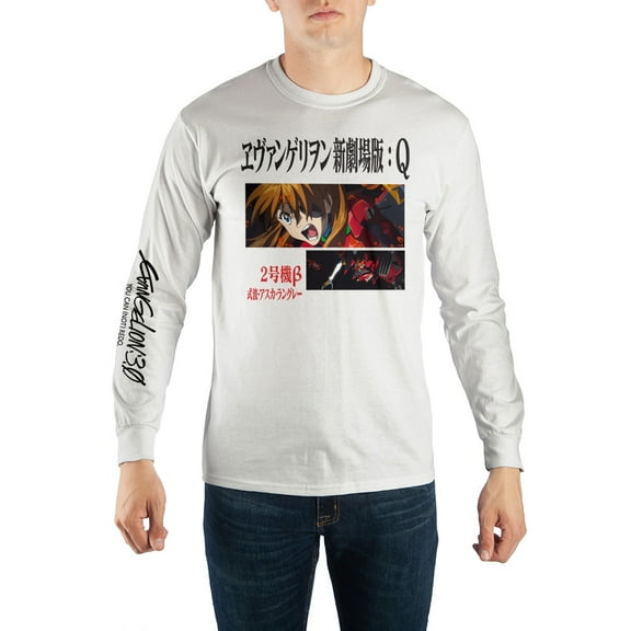 Neon Genesis Evangelion Anime Mens Graphic Tee-X-Large