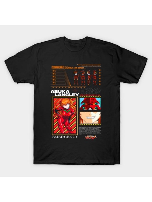 Neon Genesis Evangelion Asuka Langley Eva-02 T-Shirt Sizes S-5Xl GooGate