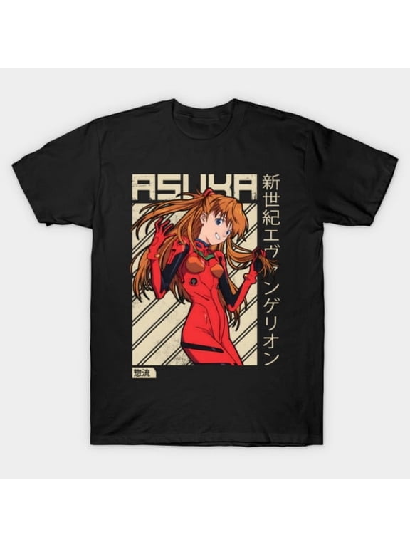 Neon Genesis Evangelion Asuka Langley T-Shirt Sizes S-5Xl GooGate