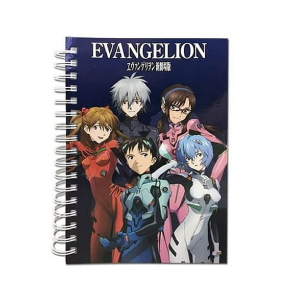 Neon Genesis Evangelion Group Anime Spiral Notebook