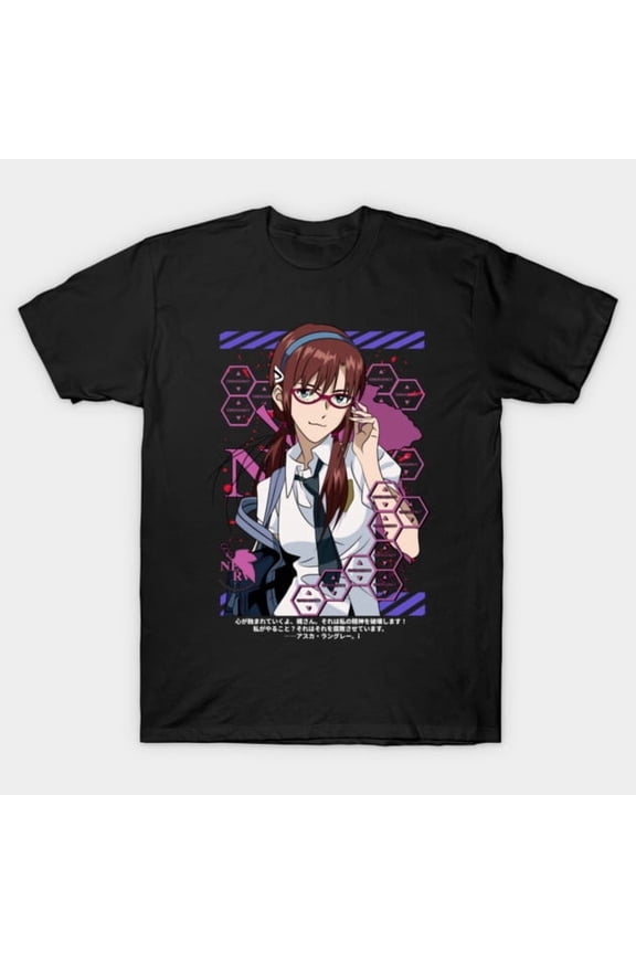 Neon Genesis Evangelion Mari Makinami T-Shirt Sizes S-5Xl GooGate